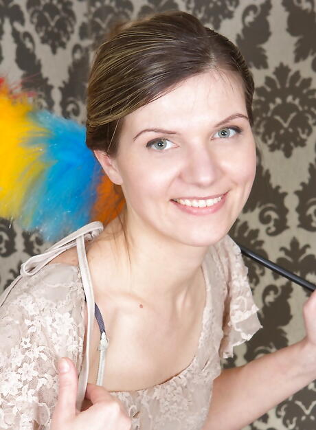 Excellent older Agatha in skirt exhibiting her butt and spreading her legs 